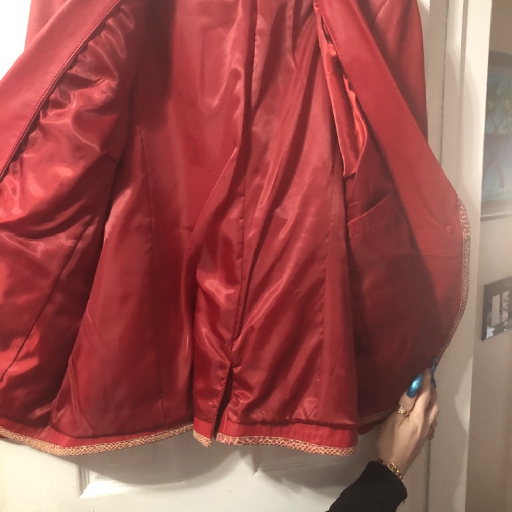 Red Leather Jacket - Picture 4 of 8